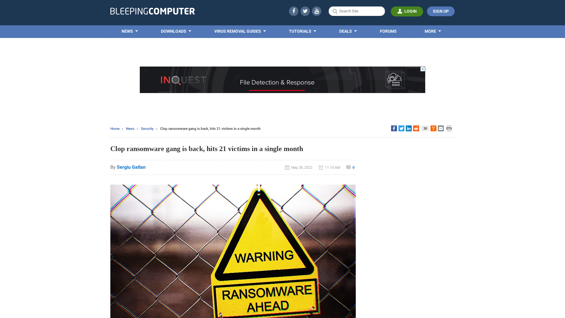 Clop ransomware gang is back, hits 21 victims in a single month