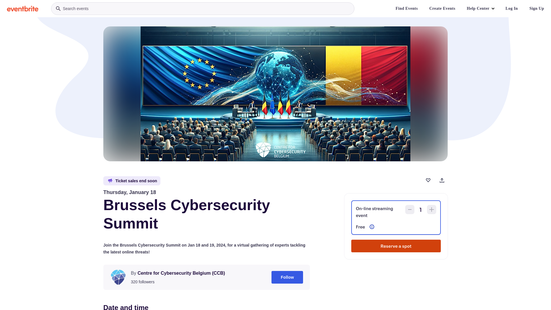 Brussels Cybersecurity Summit Tickets, Thu, Jan 18, 2024 at 9:00 AM | Eventbrite