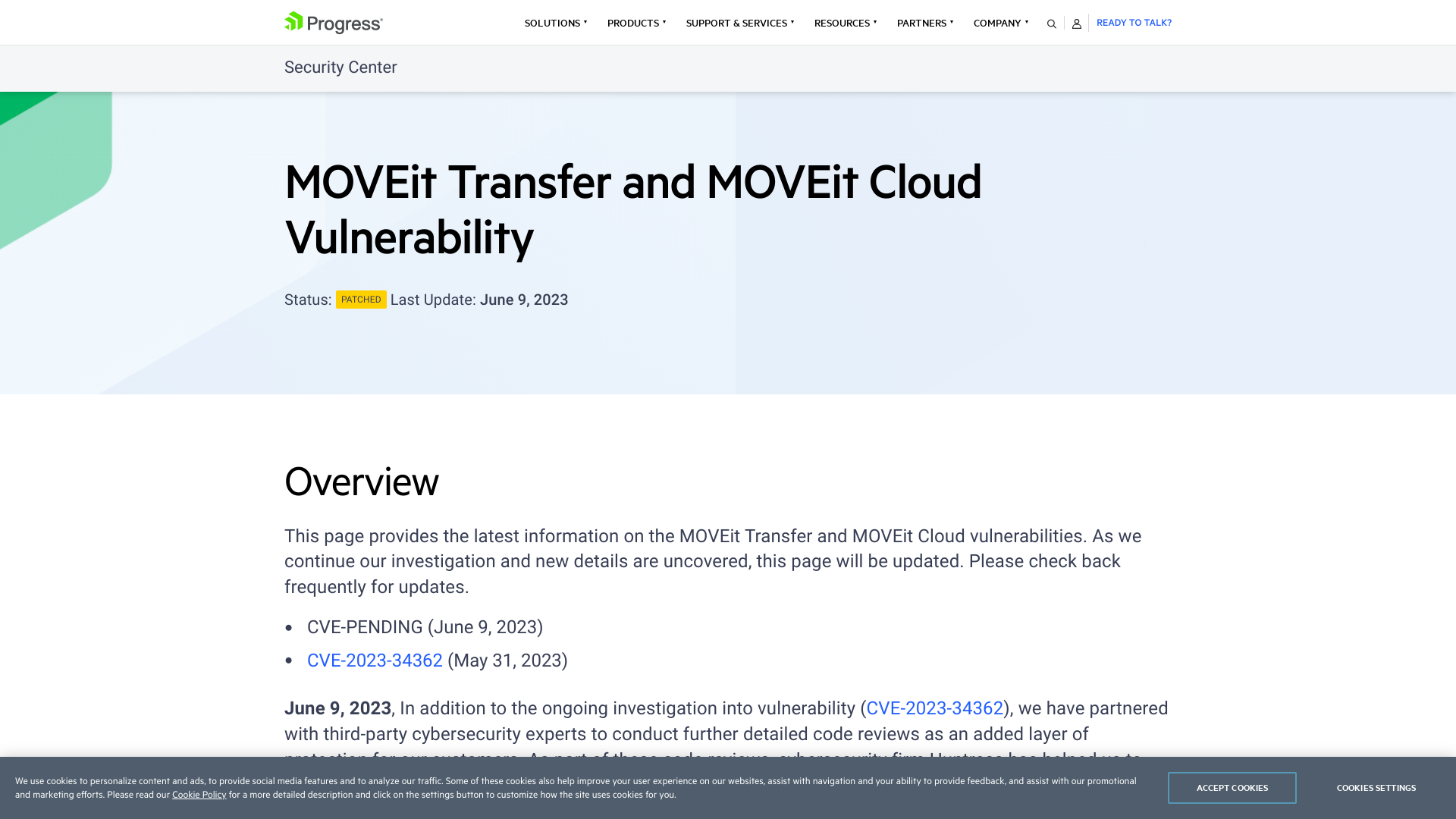 MOVEit Transfer and MOVEit Cloud Vulnerability