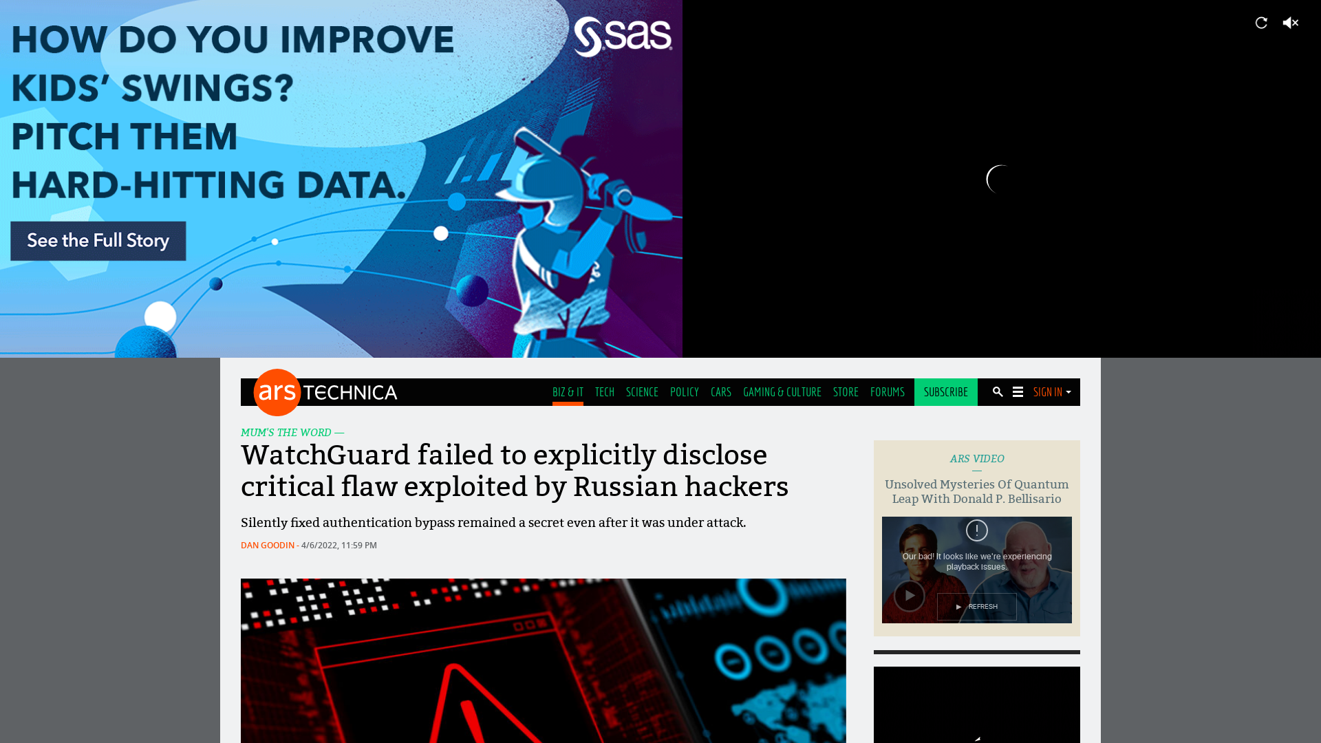 WatchGuard failed to explicitly disclose critical flaw exploited by Russian hackers | Ars Technica