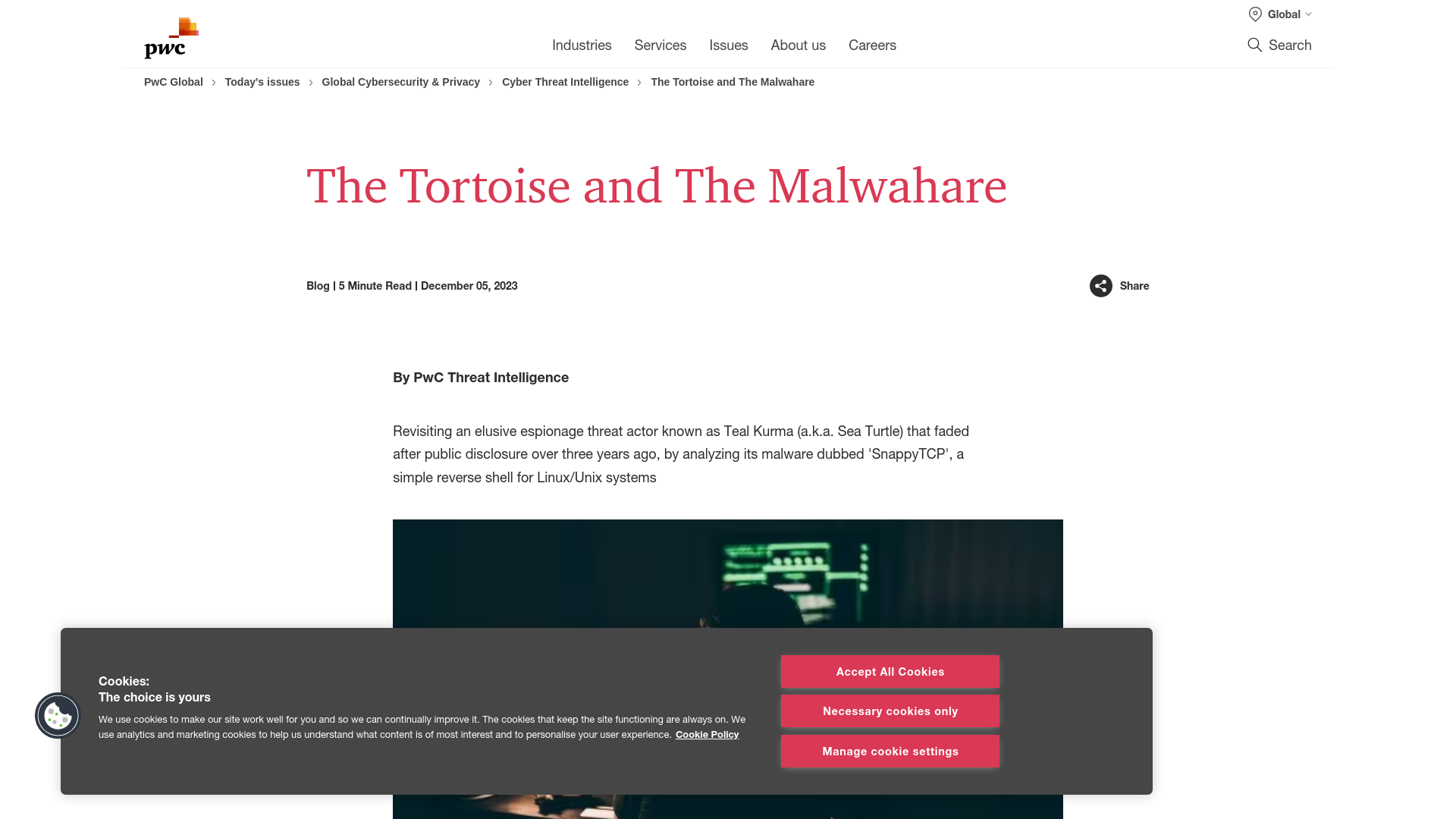 The Tortoise and The Malwahare | PwC