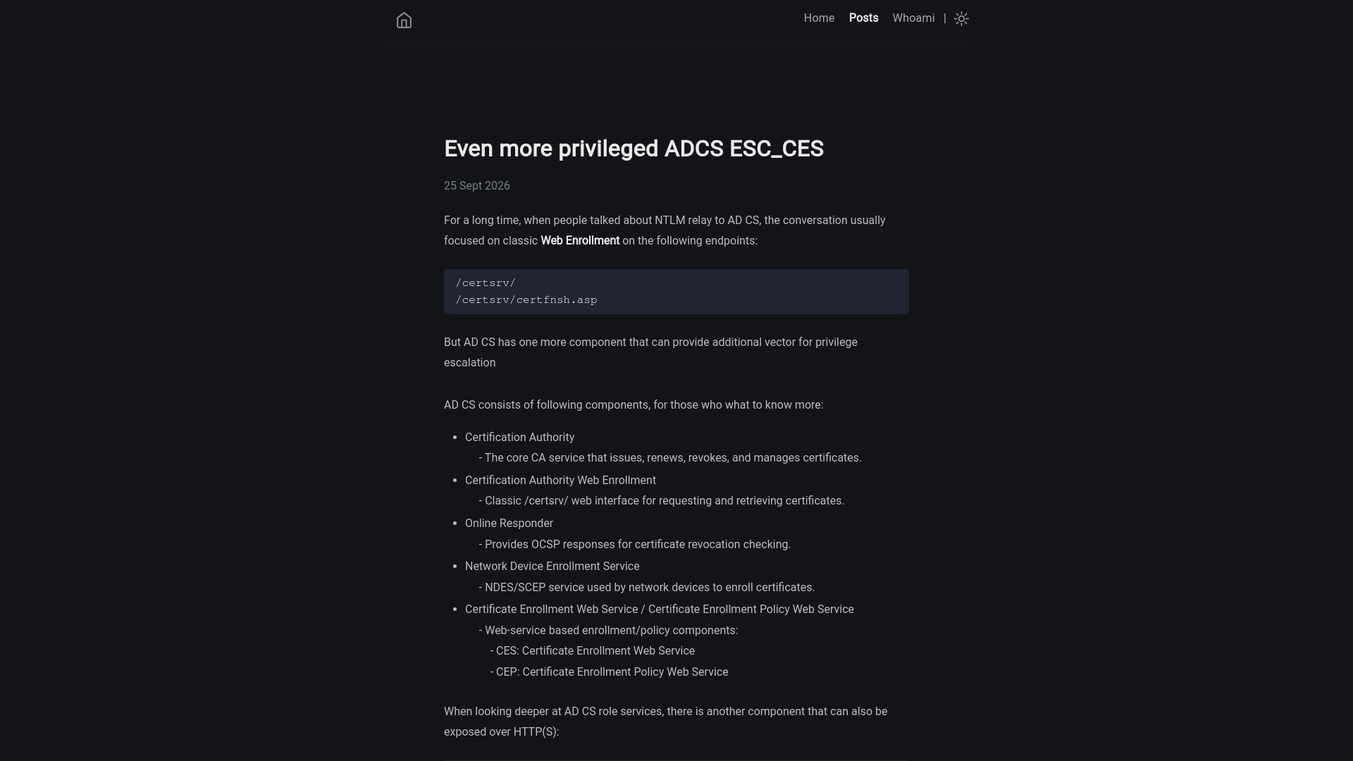 Even more privileged ADCS ESC_CES | ADHDMurky Blog