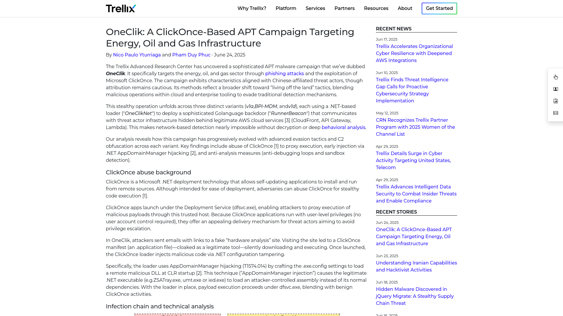 OneClik: A ClickOnce-Based APT Campaign Targeting Energy, Oil and Gas Infrastructure
