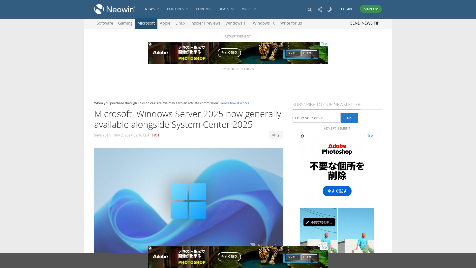 Microsoft: Windows Server 2025 now generally available alongside System Center 2025 - Neowin