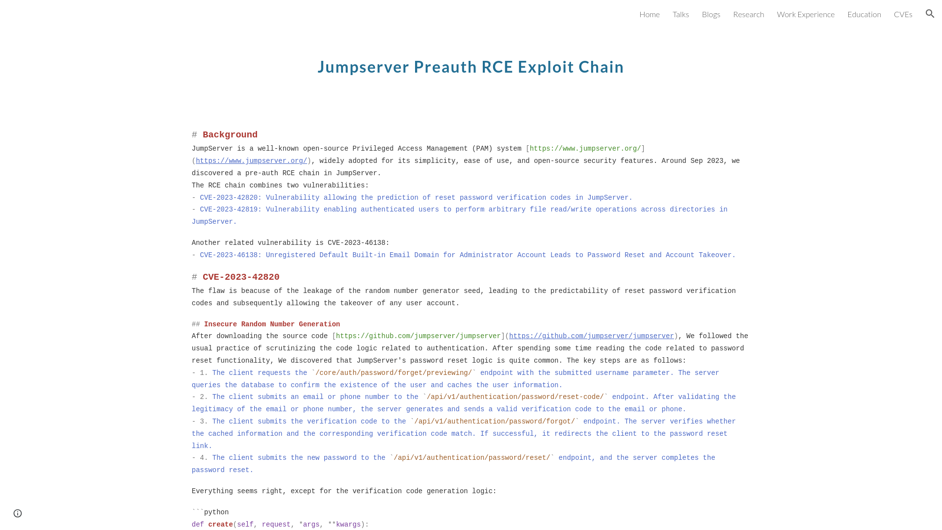 Jumpserver Preauth RCE Exploit Chain