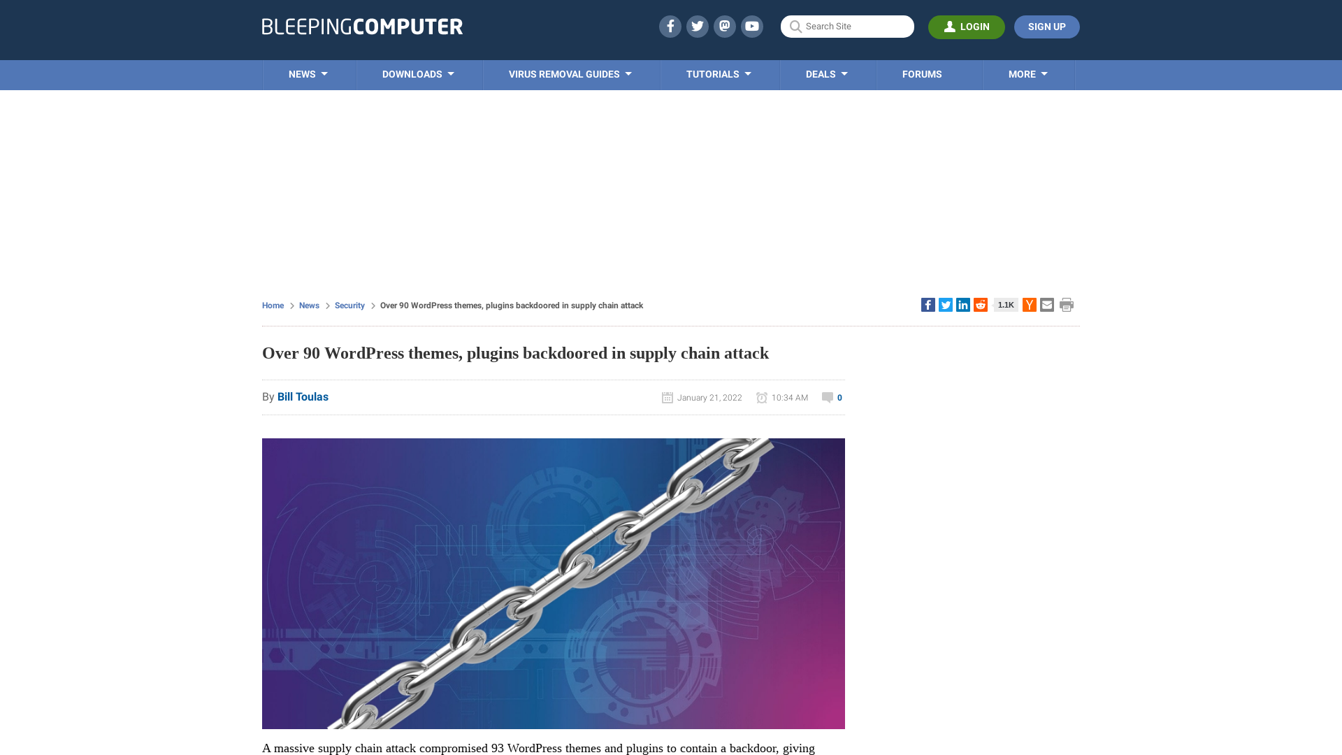 Over 90 WordPress themes, plugins backdoored in supply chain attack