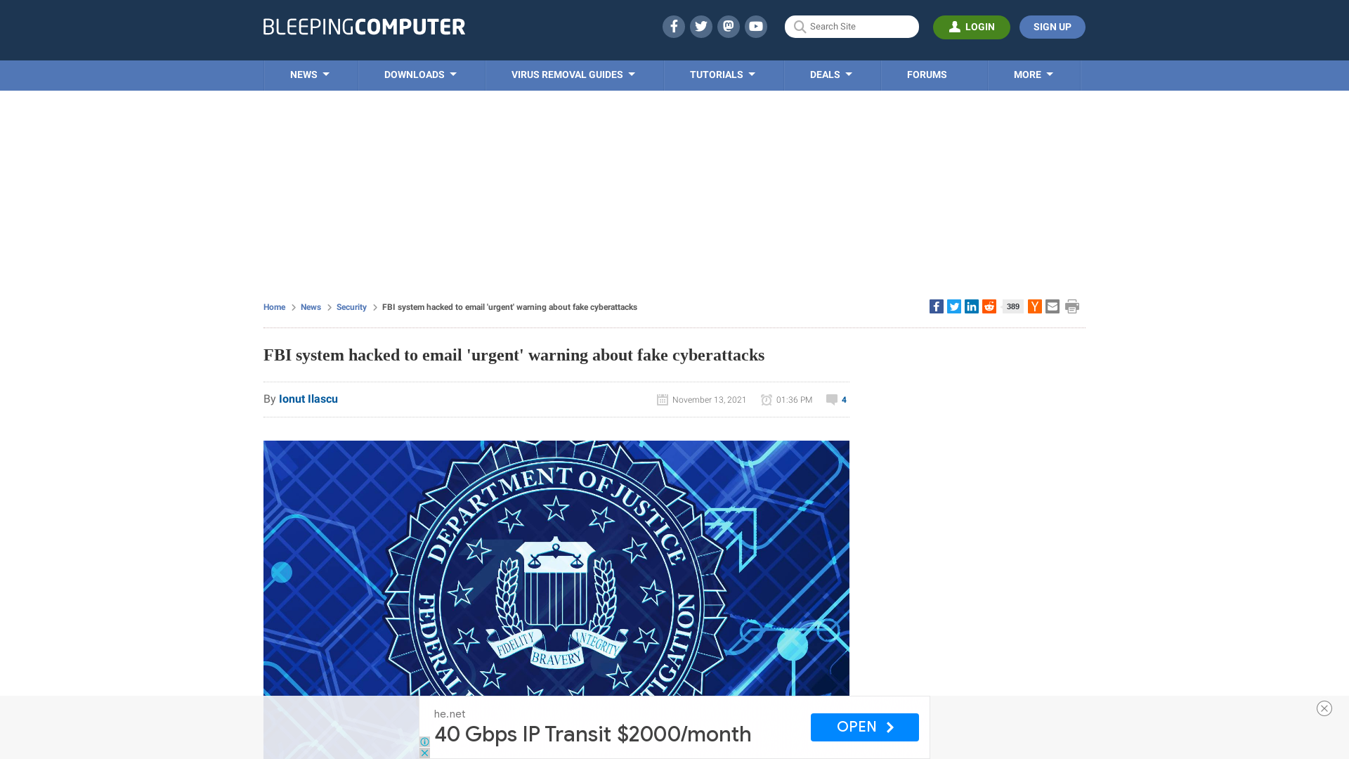 FBI system hacked to email 'urgent' warning about fake cyberattacks
