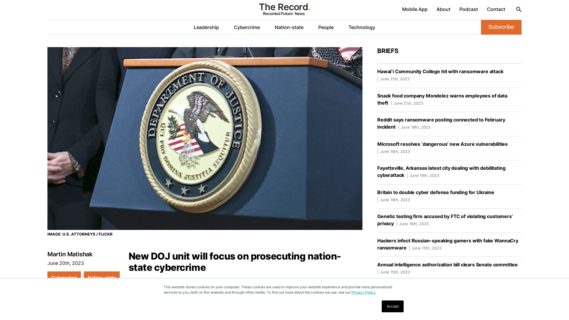 New DOJ unit will focus on prosecuting nation-state cybercrime