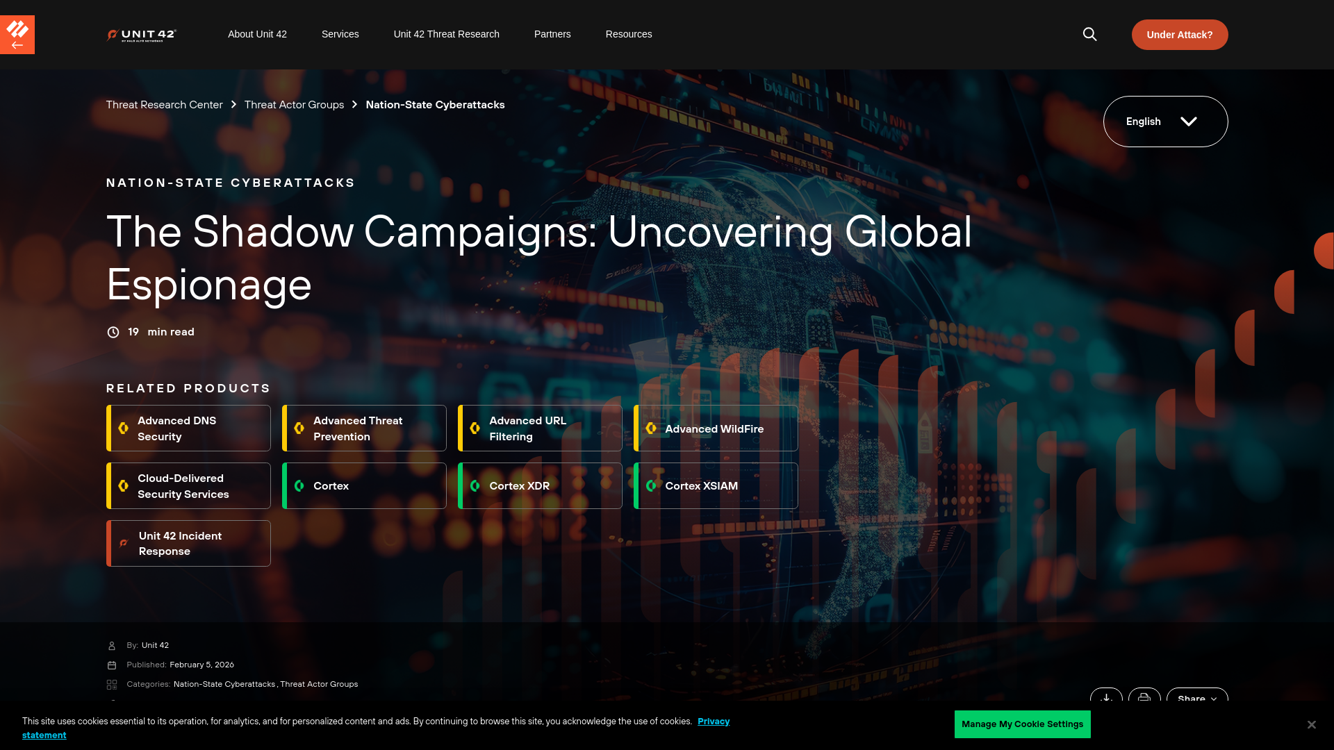 The Shadow Campaigns: Uncovering Global Espionage