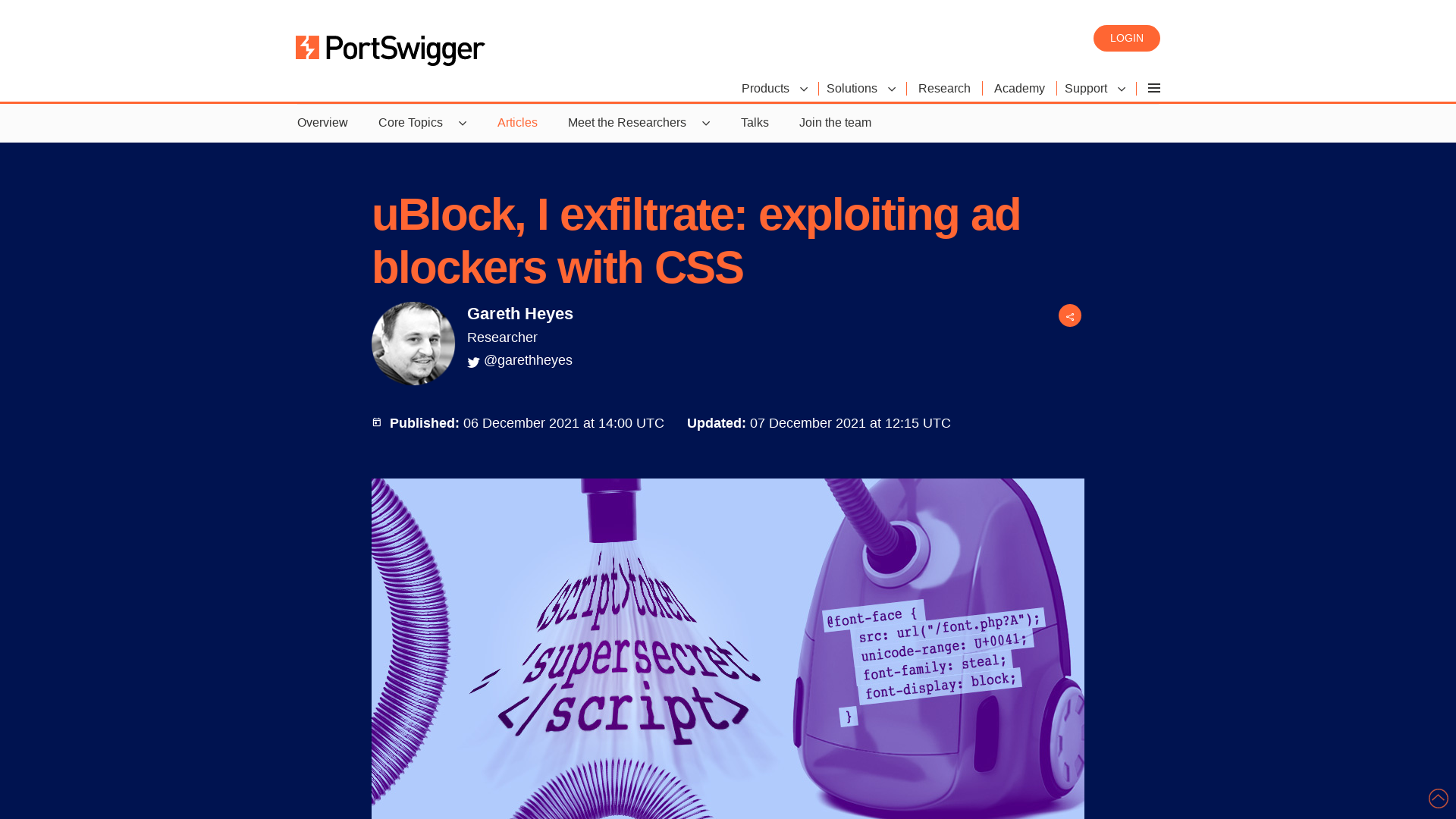 uBlock, I exfiltrate: exploiting ad blockers with CSS | PortSwigger Research