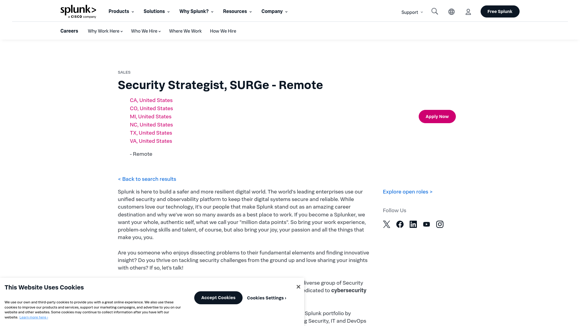 Security Strategist, SURGe - Remote | Splunk