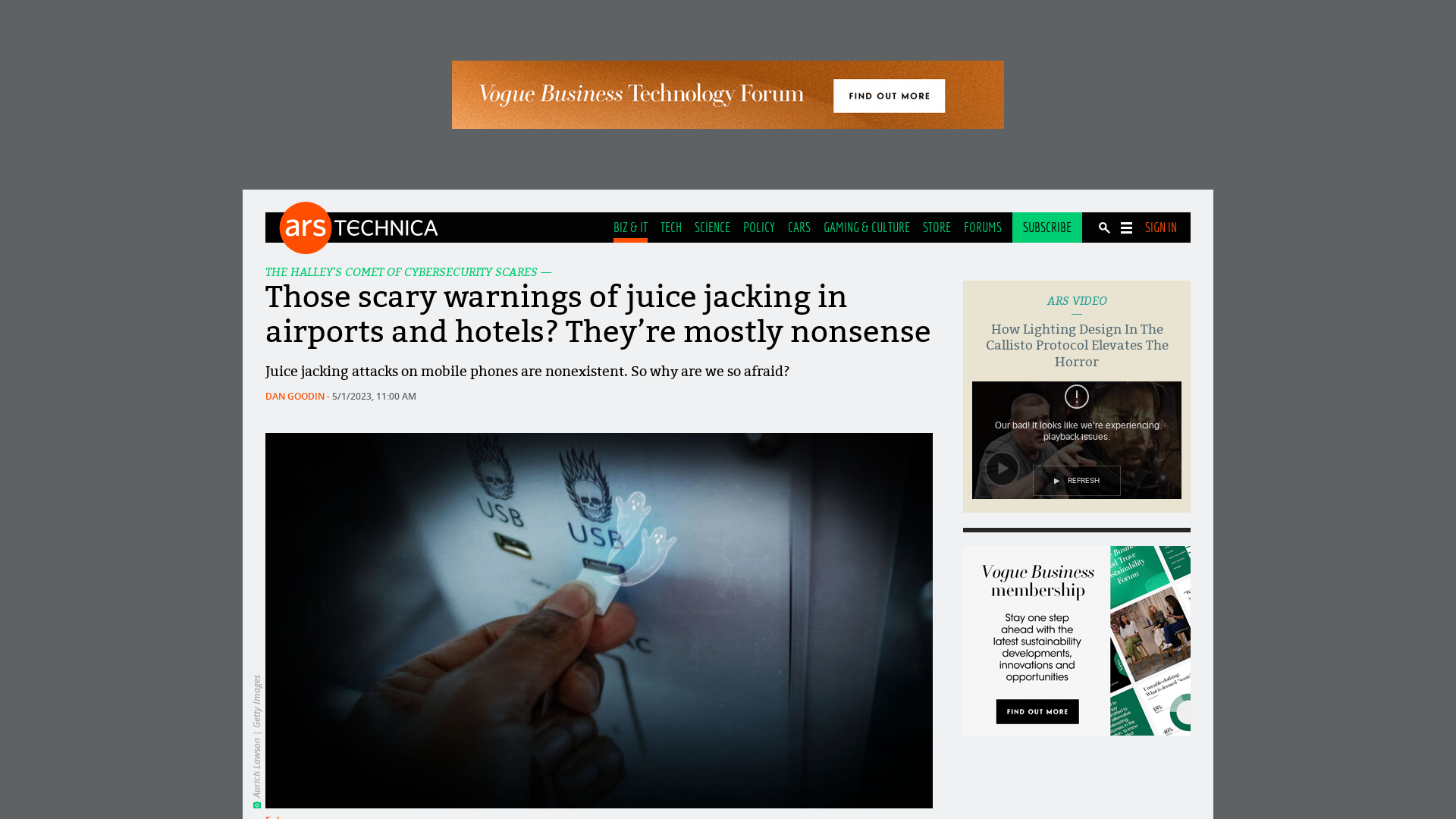 Those scary warnings of juice jacking in airports and hotels? They’re mostly nonsense | Ars Technica