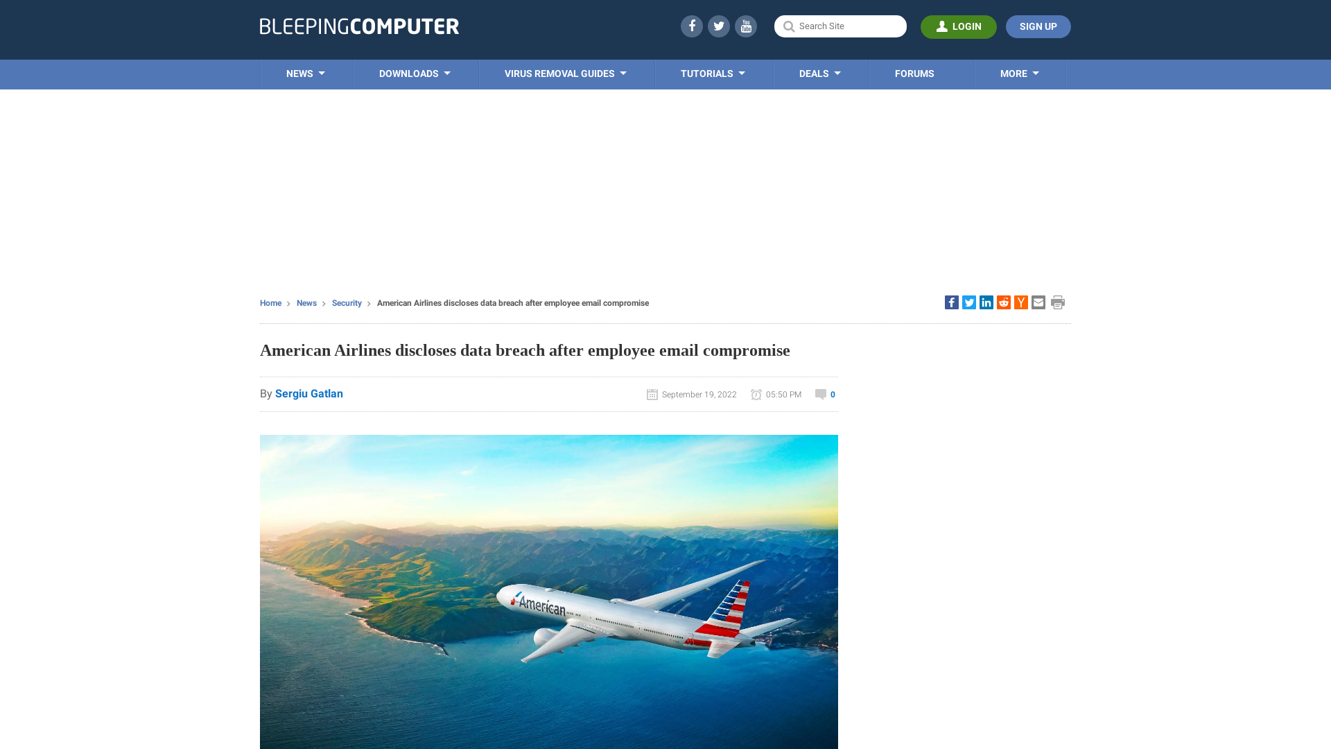 American Airlines discloses data breach after employee email compromise