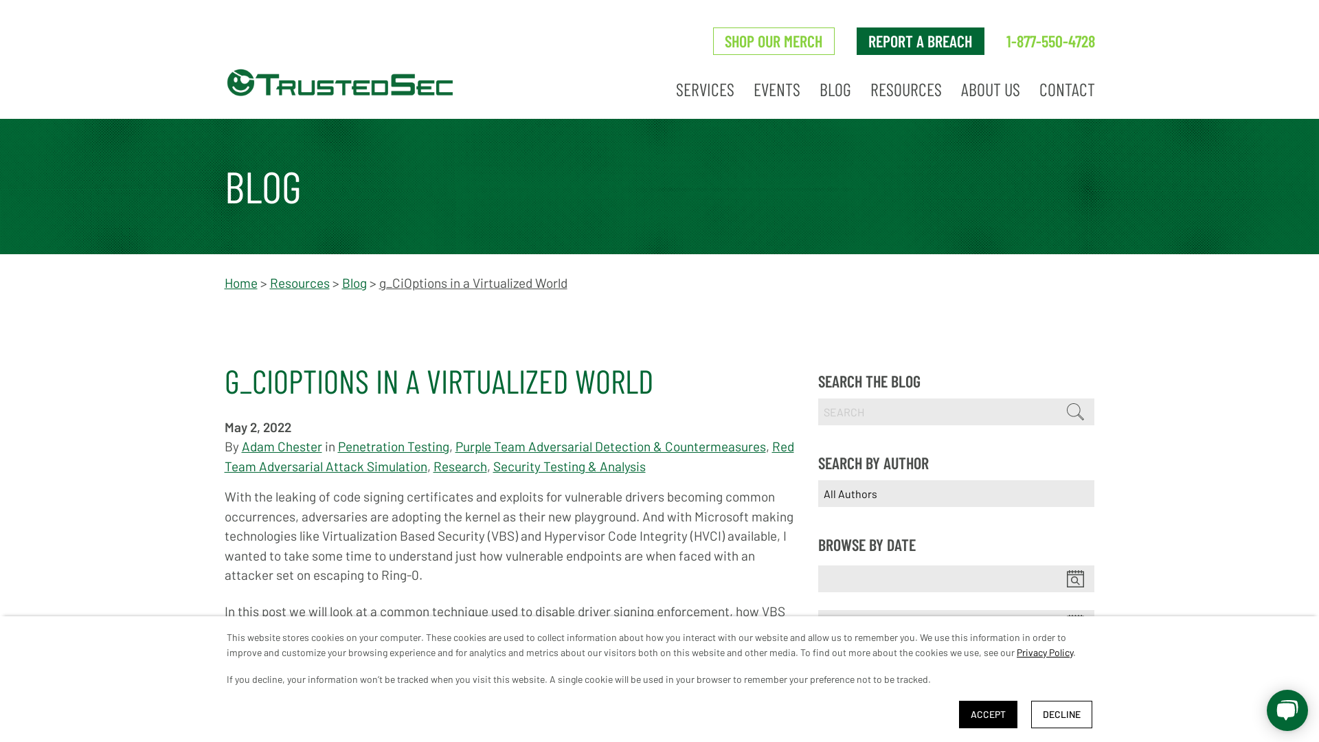 g_CiOptions in a Virtualized World - TrustedSec