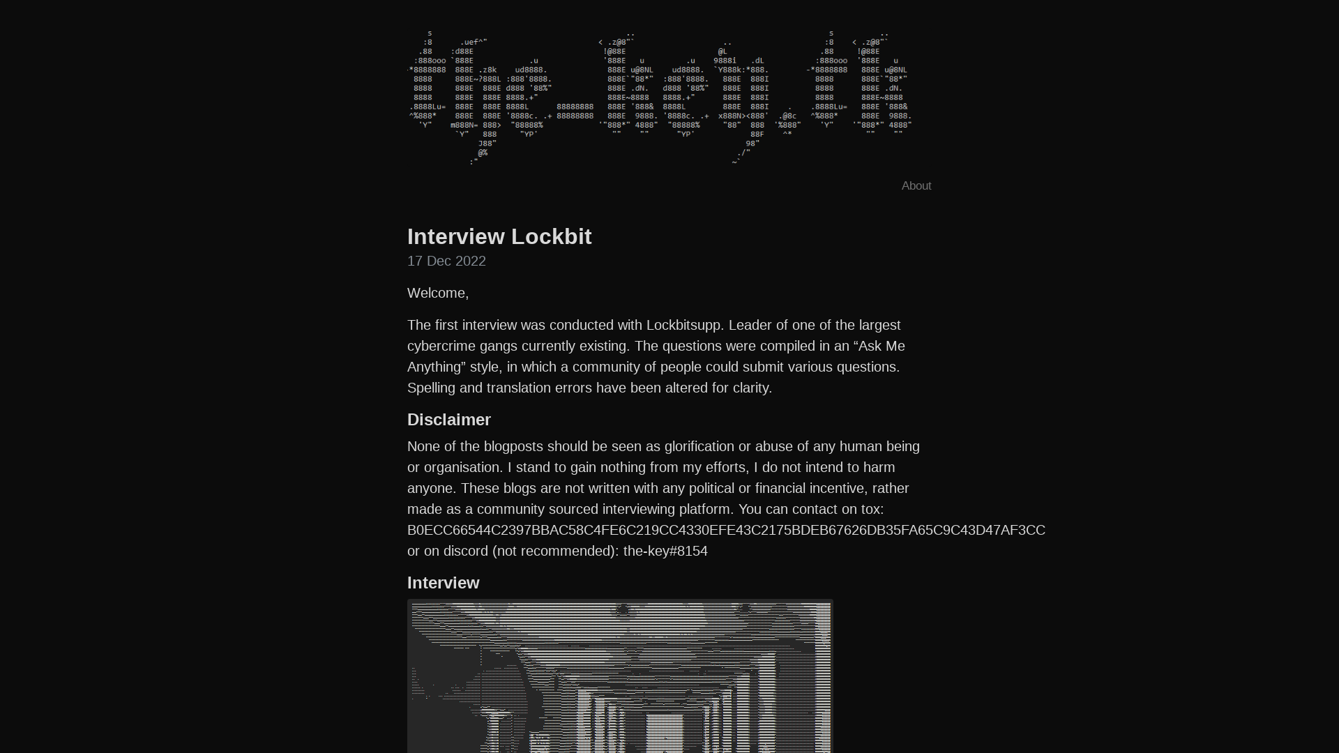 Interview Lockbit · the-key.tk