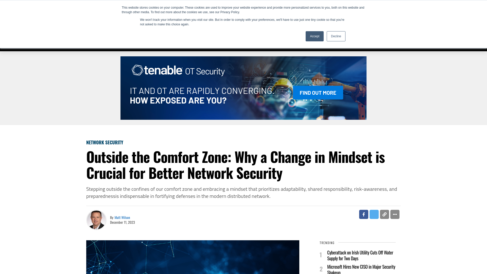 Outside the Comfort Zone: Why a Change in Mindset is Crucial for Better Network Security - SecurityWeek