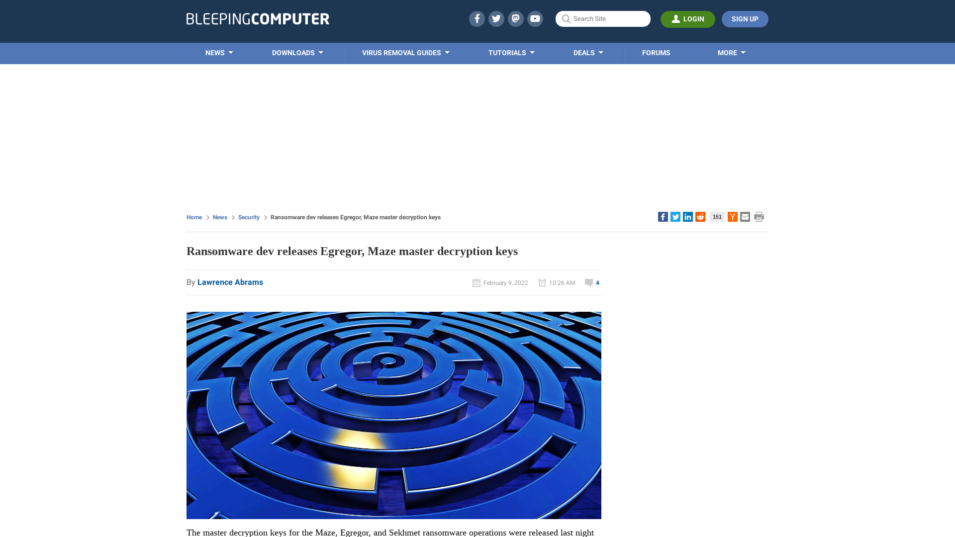 Ransomware dev releases Egregor, Maze master decryption keys