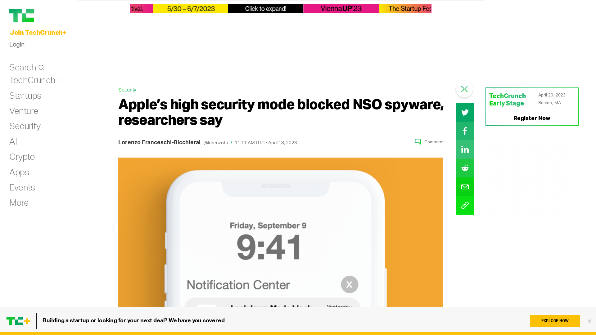 Apple’s high security mode blocked NSO spyware, researchers say | TechCrunch