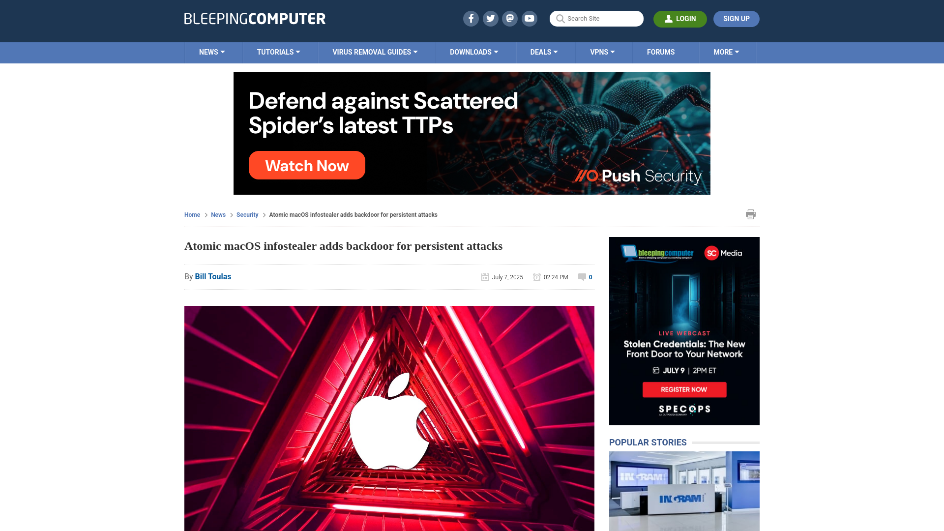 Atomic macOS infostealer adds backdoor for persistent attacks