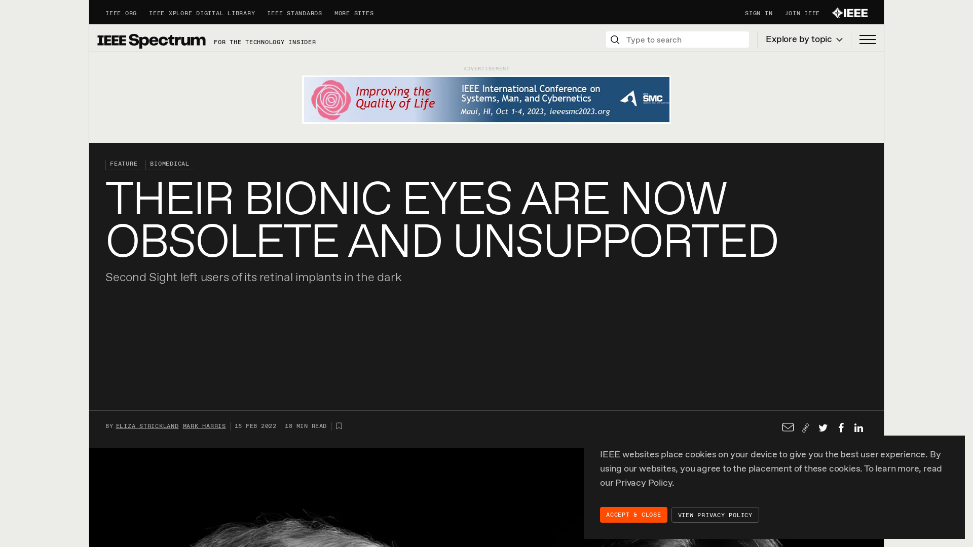 Their Bionic Eyes Are Now Obsolete and Unsupported - IEEE Spectrum