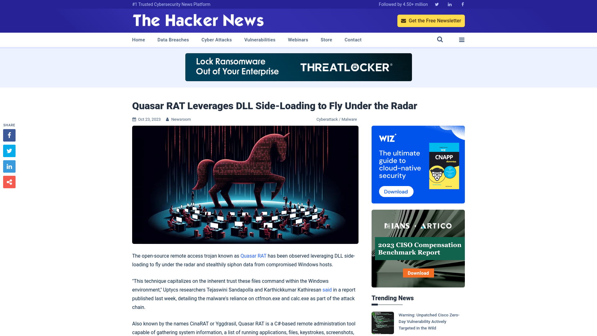 Quasar RAT Leverages DLL Side-Loading to Fly Under the Radar