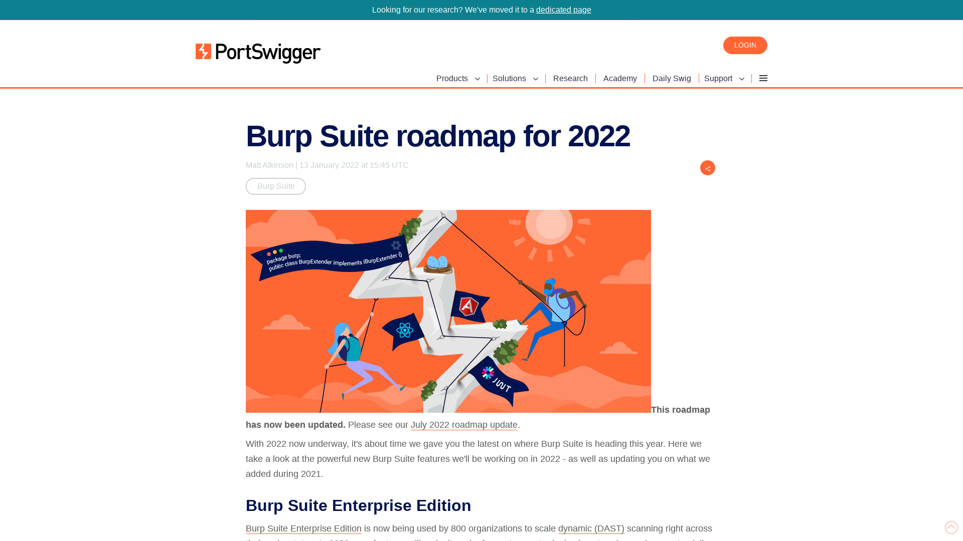 Burp Suite roadmap for 2022 | Blog - PortSwigger