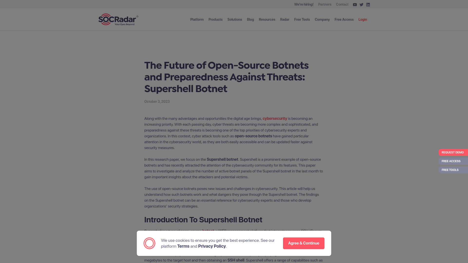 The Future of Open-Source Botnets and Preparedness Against Threats: Supershell Botnet