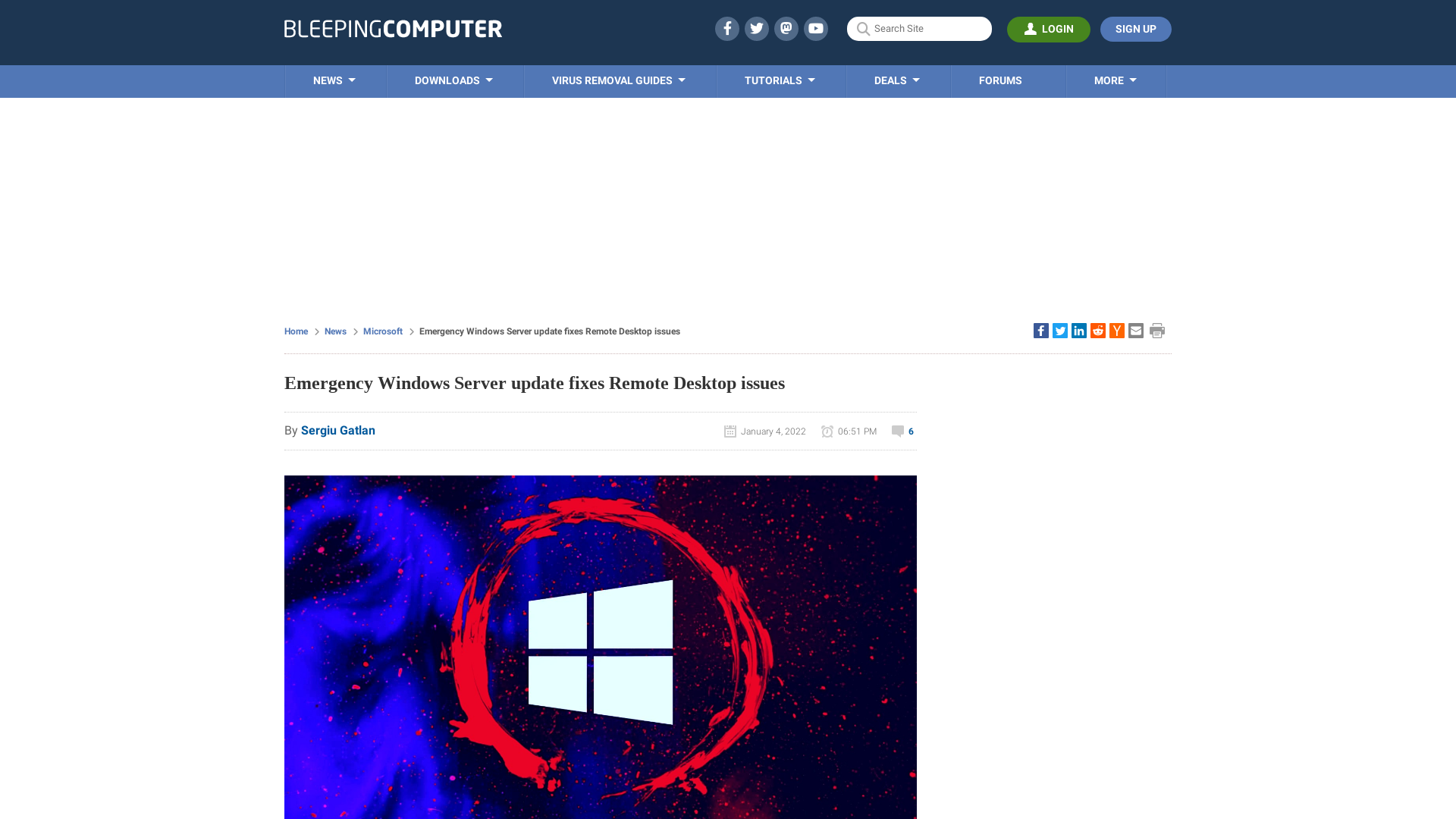 Emergency Windows Server update fixes Remote Desktop issues