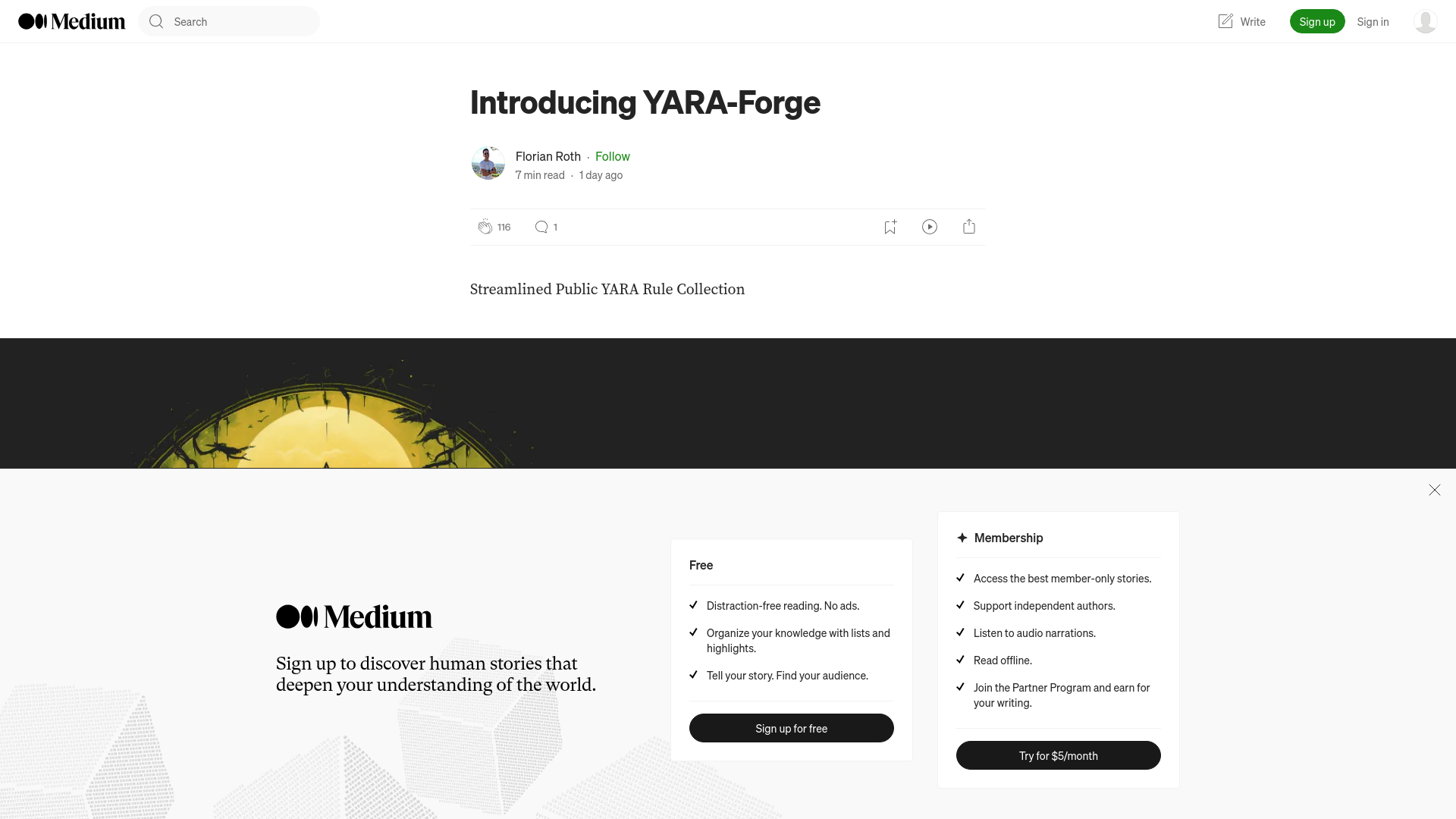 Introducing YARA-Forge. Streamlined Public YARA Rule Collection | by Florian Roth | Dec, 2023 | Medium