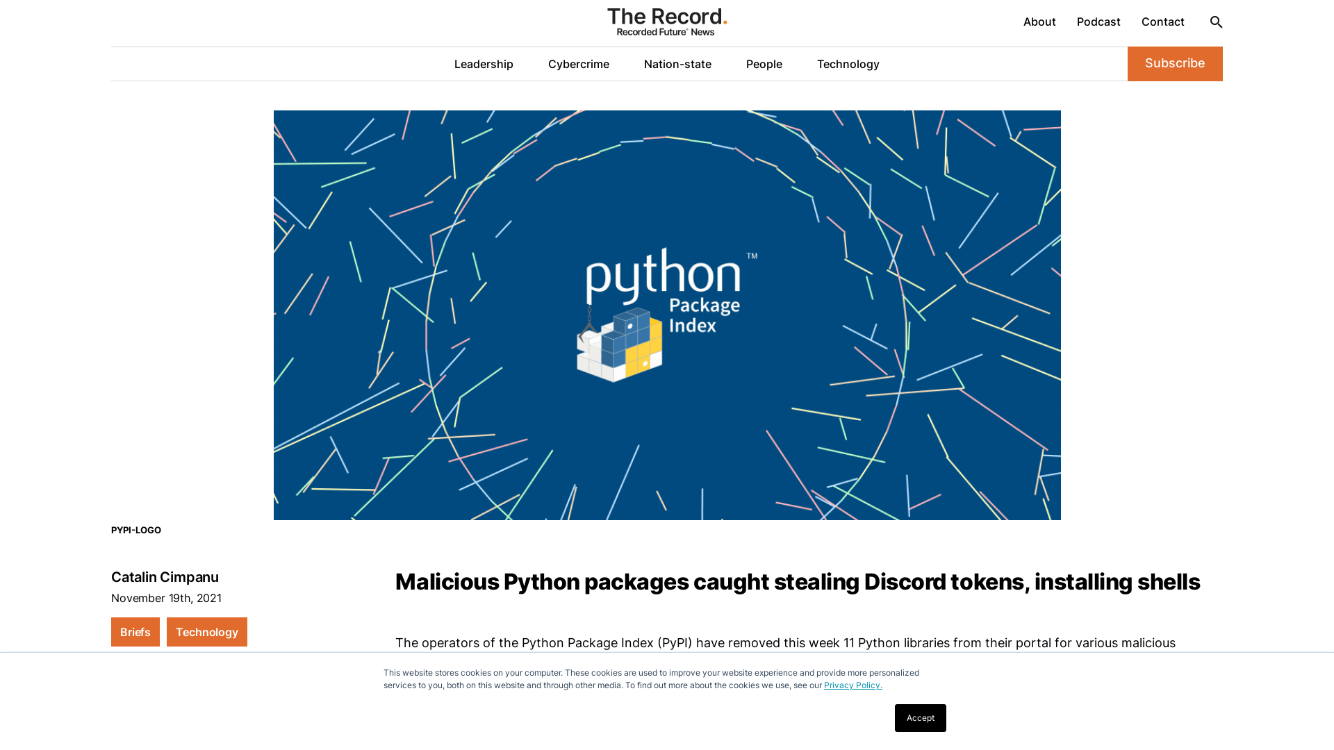 Malicious Python packages caught stealing Discord tokens, installing shells