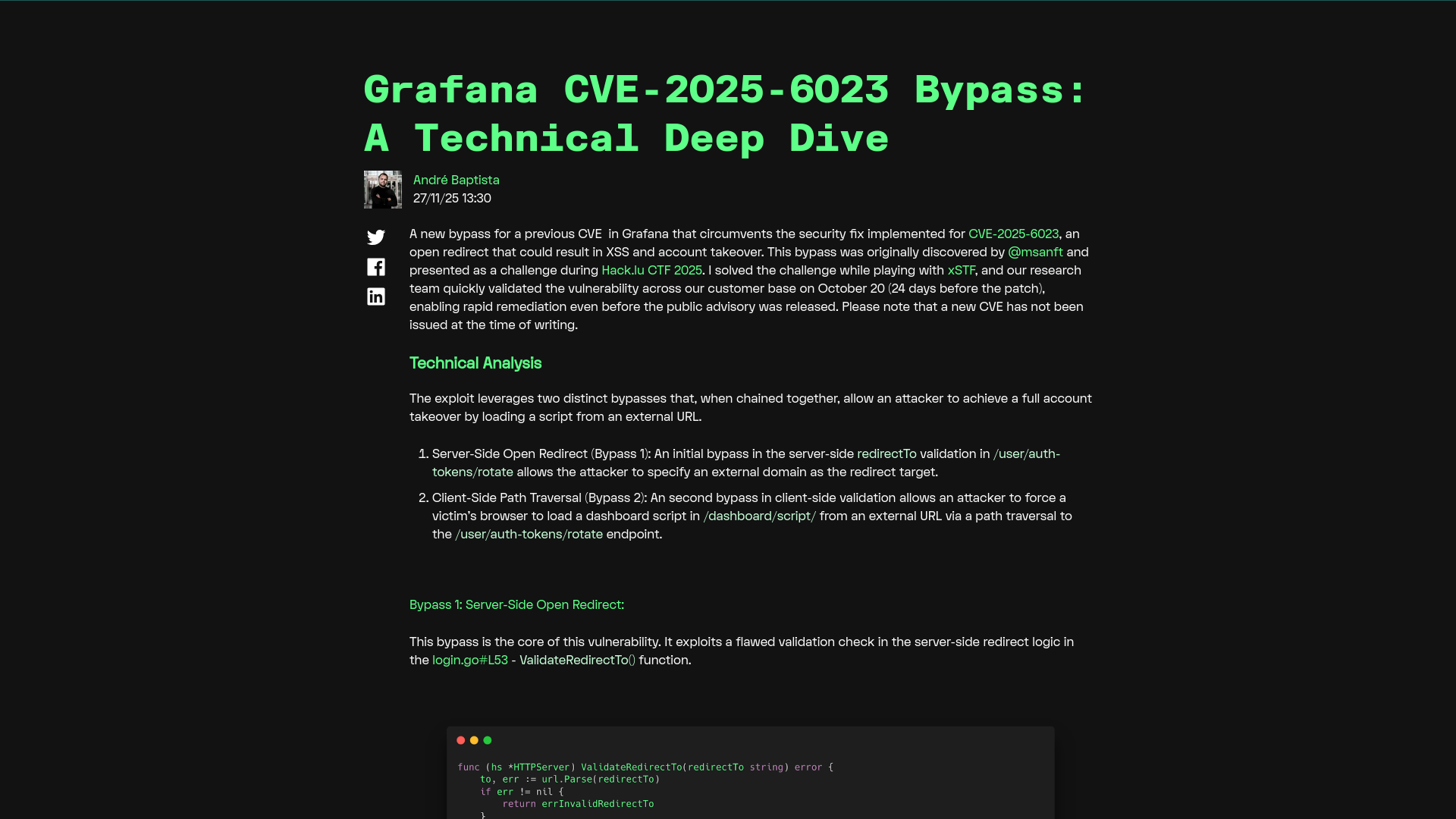 Grafana CVE-2025-6023 Bypass: A Technical Deep Dive