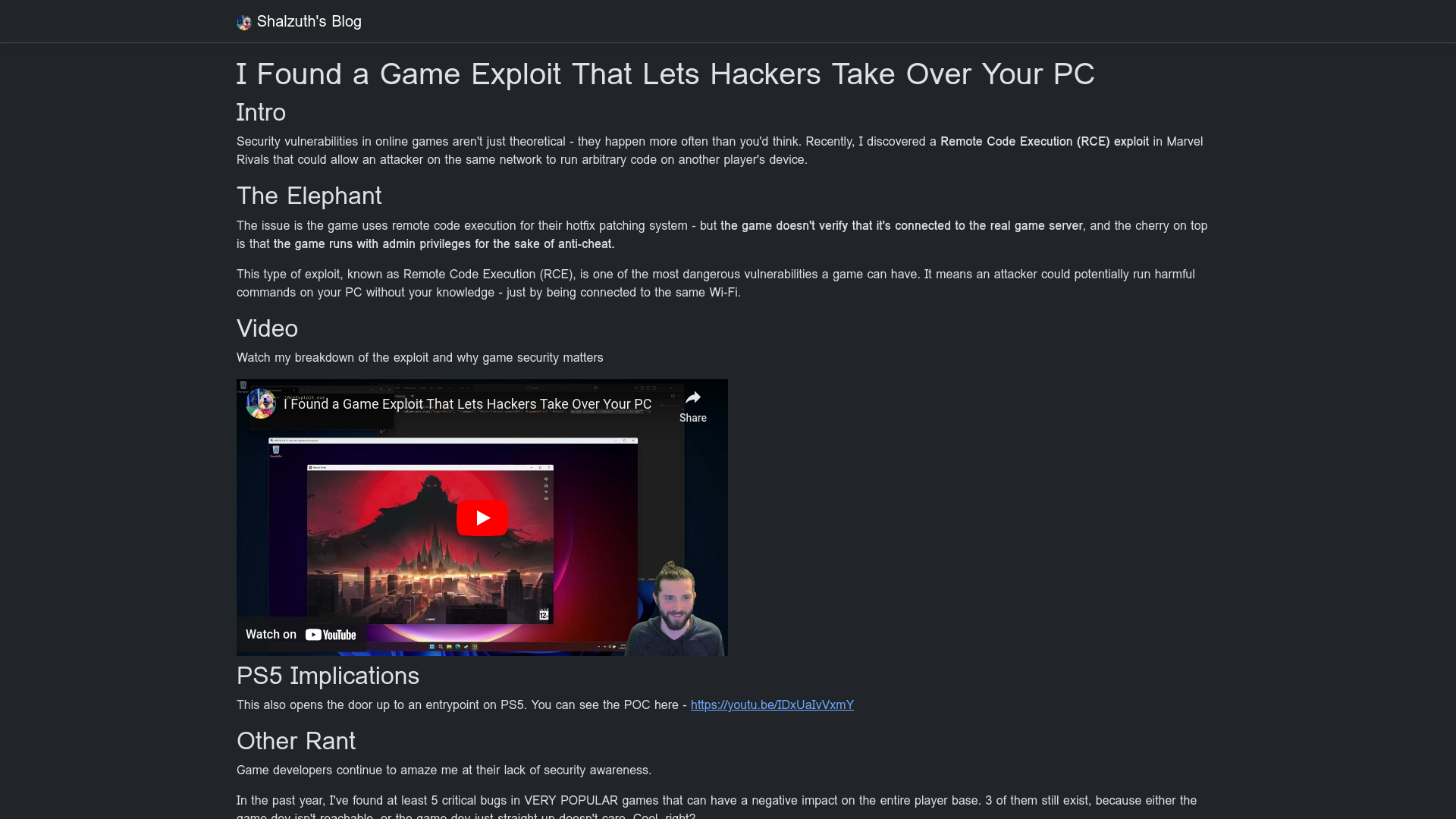 Reverse Engineering: I Found a Game Exploit That Lets Hackers Take Over Your PC