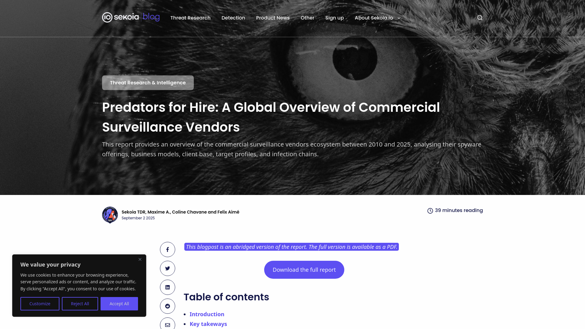 Predators for Hire: A Global Overview of Commercial Surveillance Vendors - Sekoia.io Blog