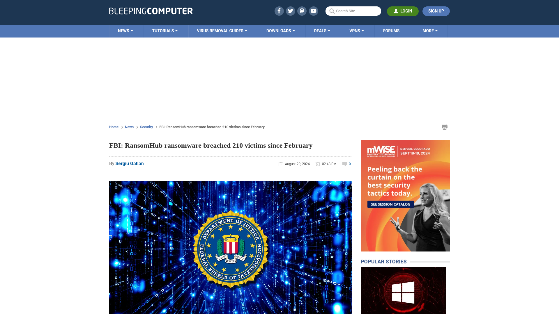 FBI: RansomHub ransomware breached 210 victims since February