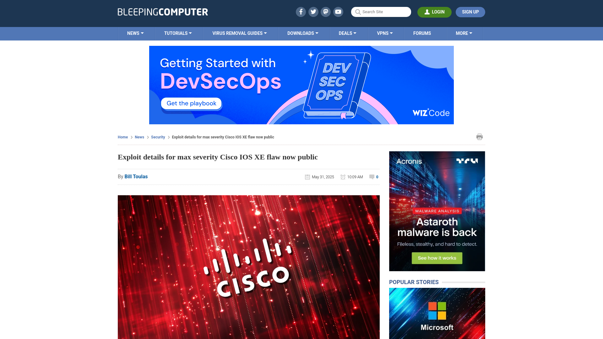 Exploit details for max severity Cisco IOS XE flaw now public