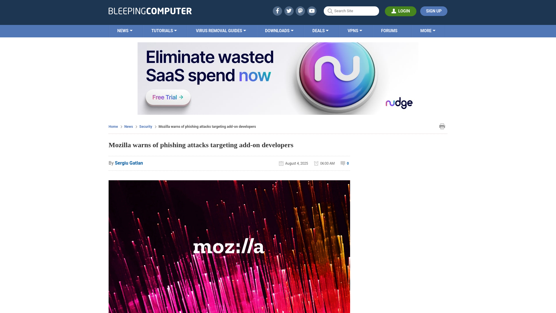 Mozilla warns of phishing attacks targeting add-on developers