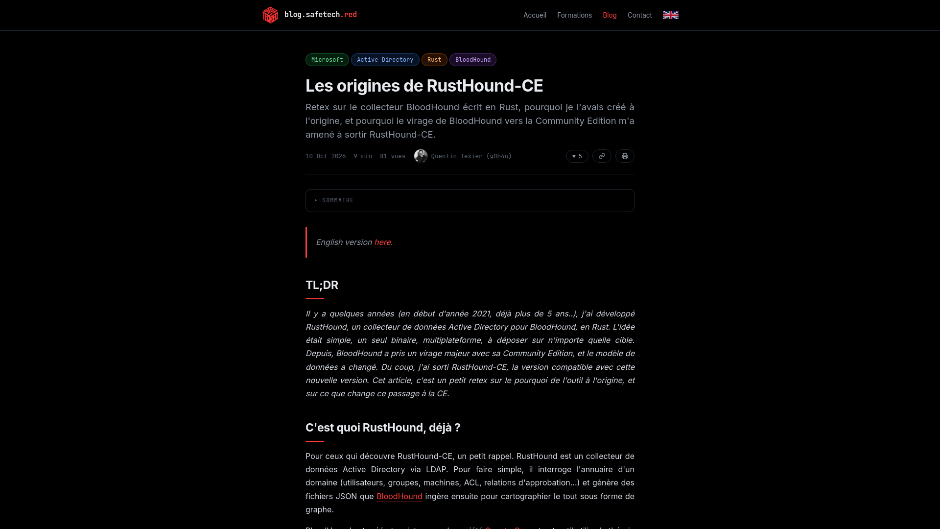 Les origines de RustHound-CE // SAFETECH.RED - Blog