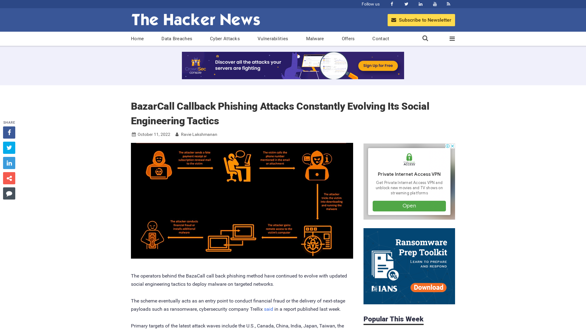 BazarCall Callback Phishing Attacks Constantly Evolving Its Social Engineering Tactics