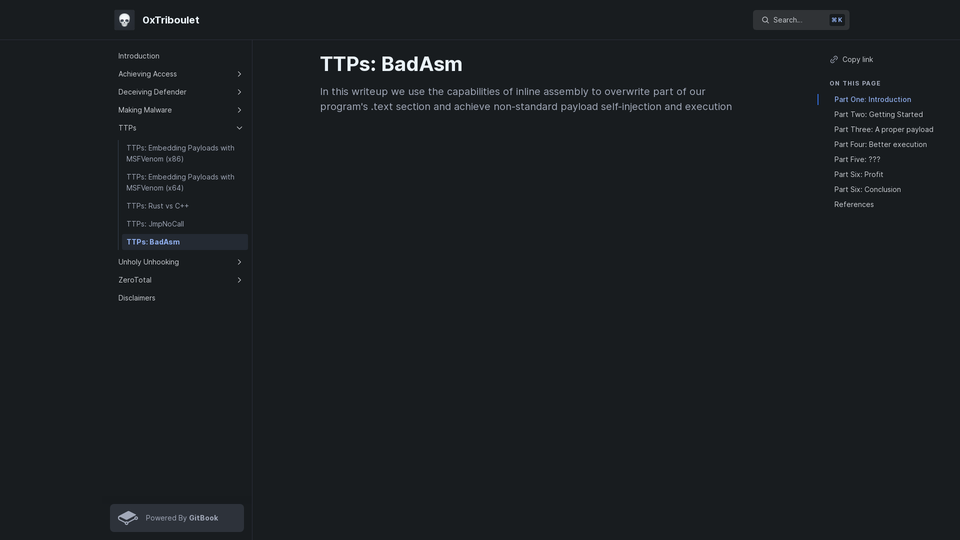 TTPs: BadAsm - 0xTriboulet