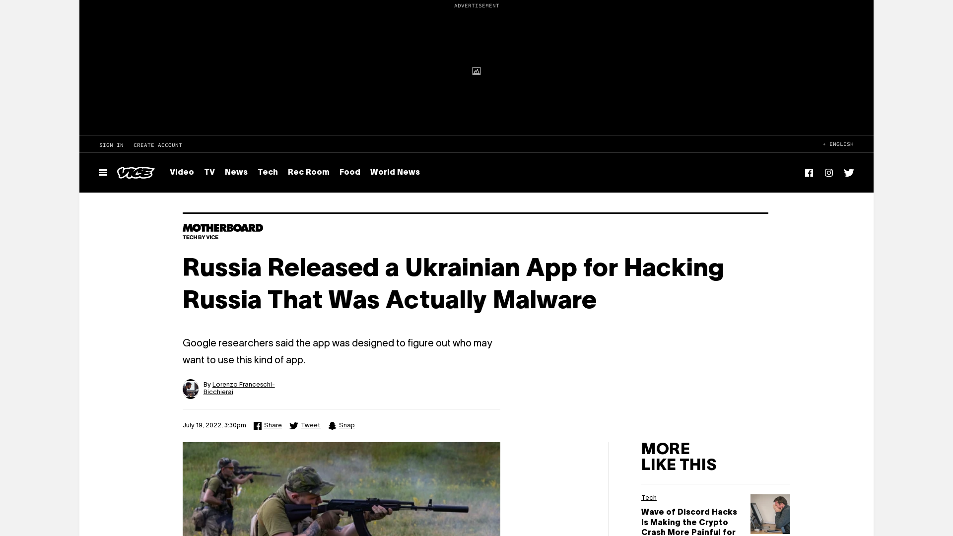 Russia Released a Ukrainian App for Hacking Russia That Was Actually Malware