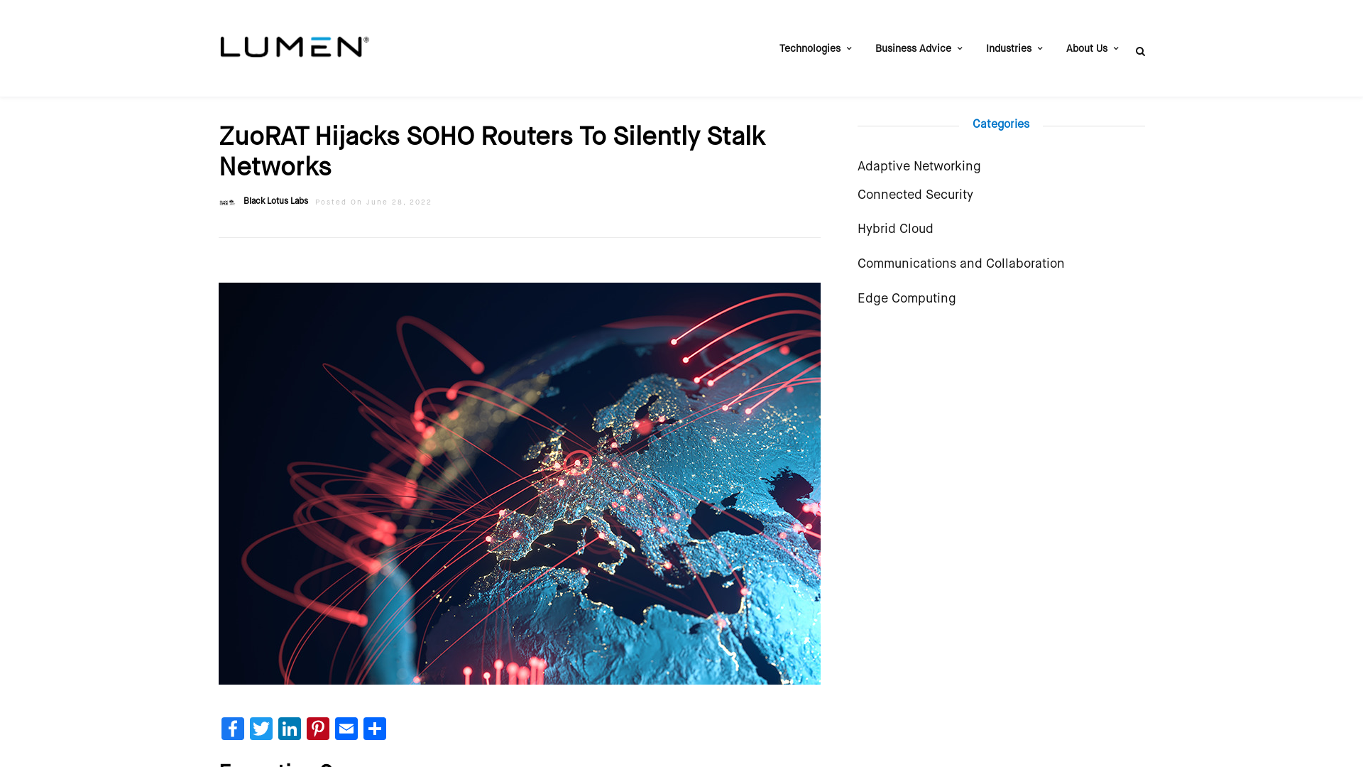 ZuoRAT Hijacks SOHO Routers to Silently Stalk Networks - Lumen