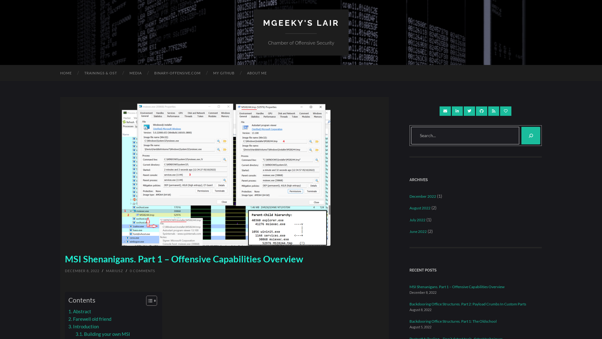 MSI Shenanigans. Part 1 – Offensive Capabilities Overview – mgeeky's lair