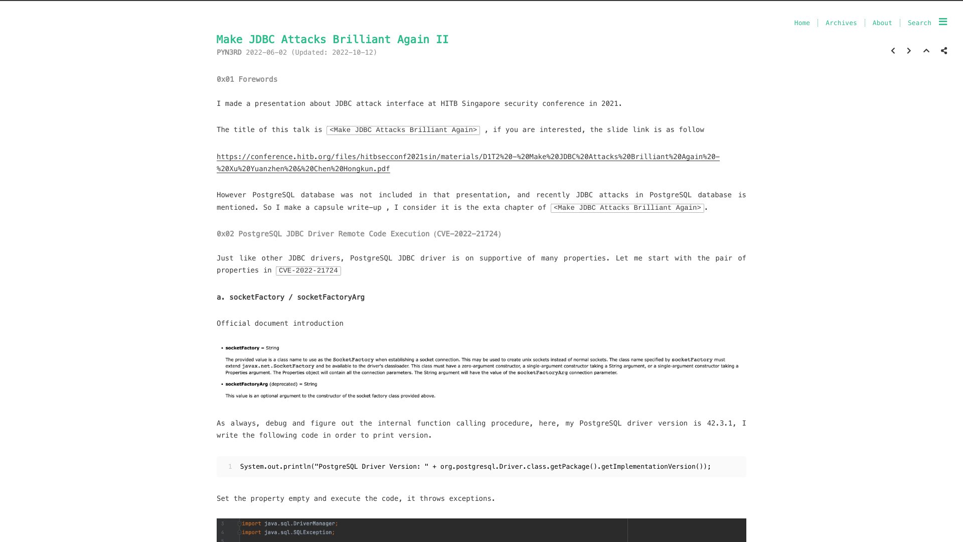 Make JDBC Attacks Brilliant Again II
