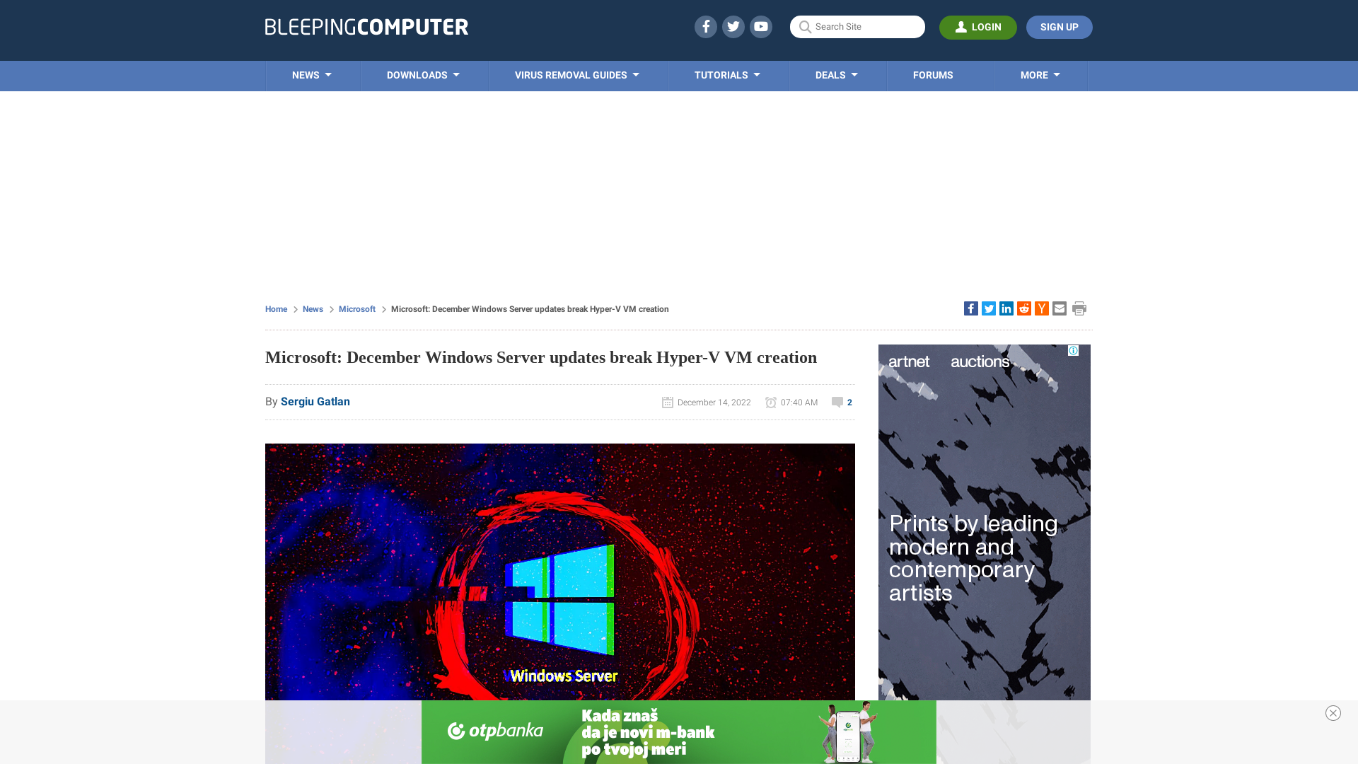 Microsoft: December Windows Server updates break Hyper-V VM creation