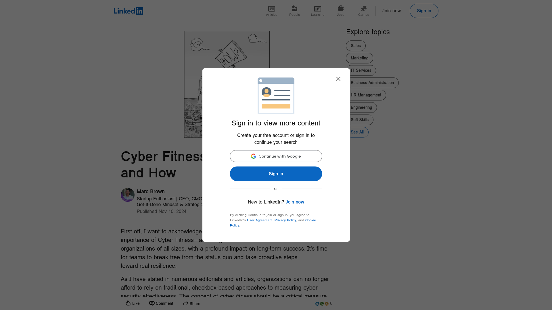 Cyber Fitness: The What, Why, and How