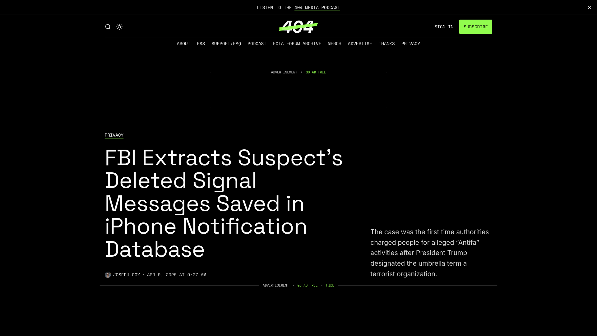 FBI Extracts Suspect’s Deleted Signal Messages Saved in iPhone Notification Database