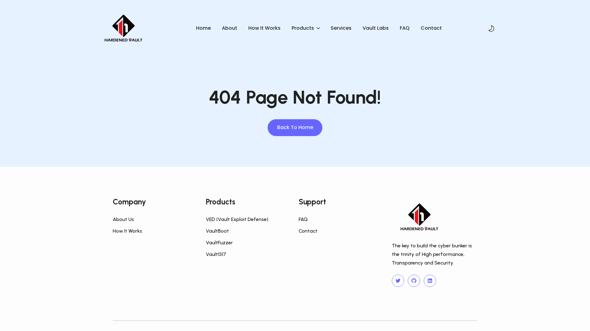 404 Page not found