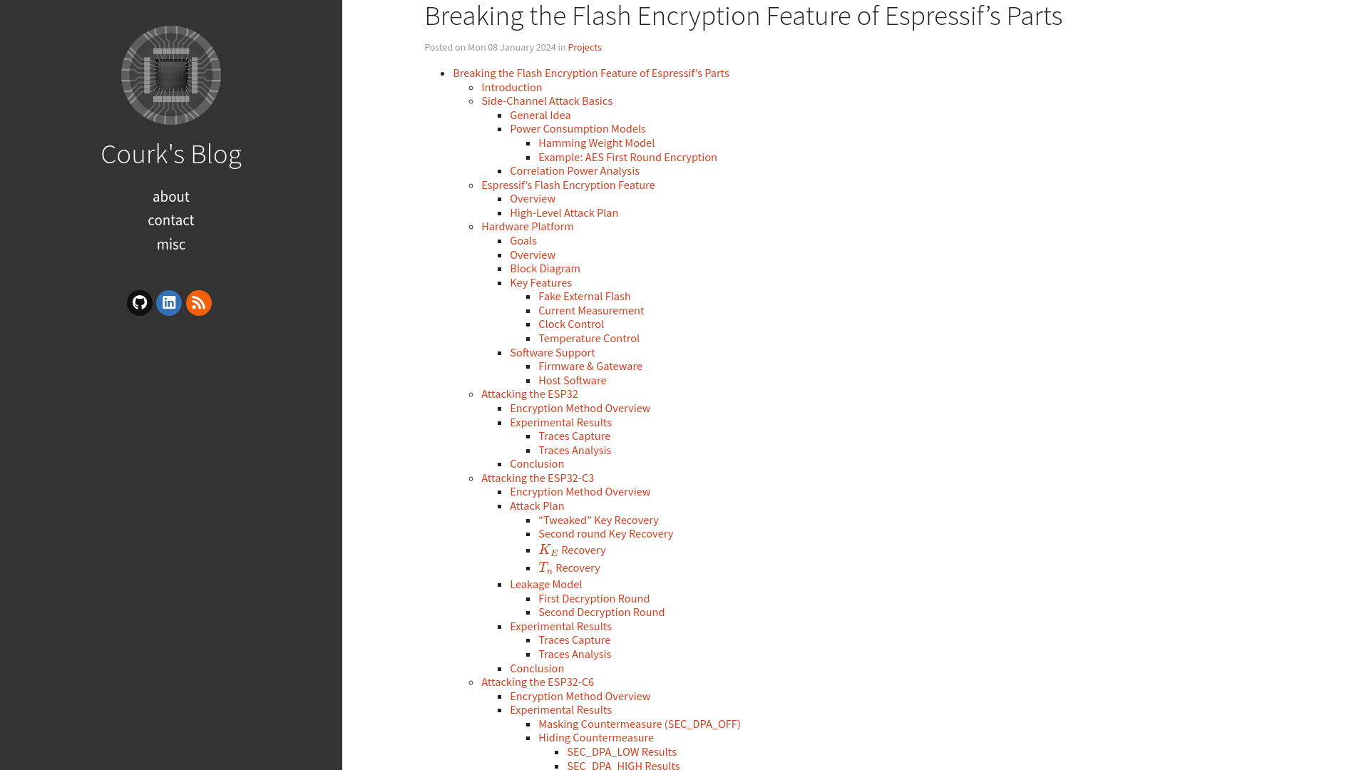 Courk's Blog – Breaking the Flash Encryption Feature of Espressif's Parts