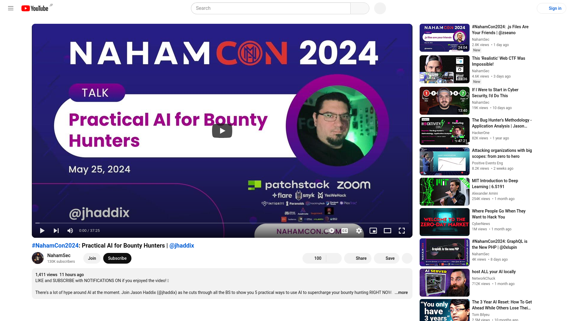 #NahamCon2024: Practical AI for Bounty Hunters | ‪@jhaddix‬ - YouTube