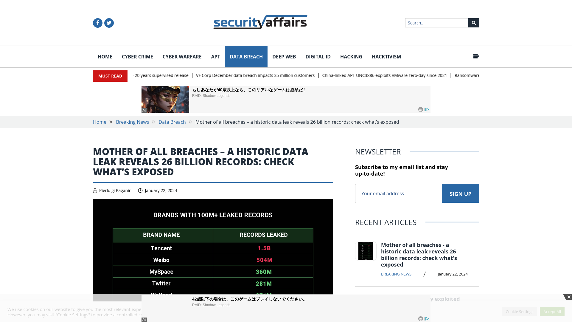 Historic data leak reveals 26 billion records: check what's exposed